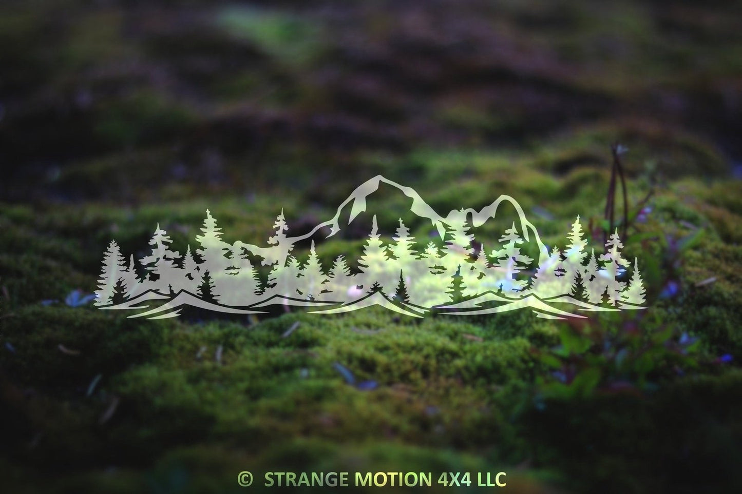 PNW Mountain Vinyl Decal | 4