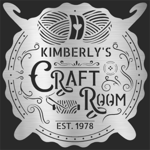 Crochet & Craft Room Custom Metal Sign – Sewing Room Decor