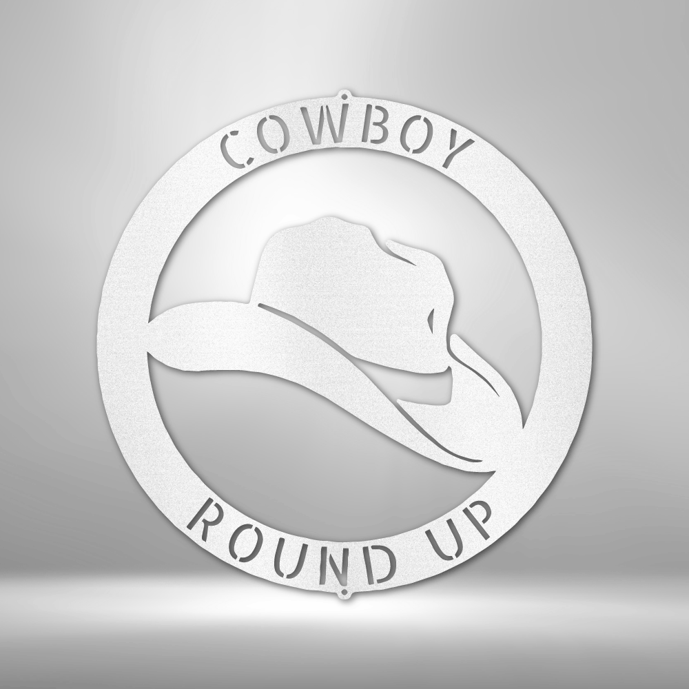 Cowboy Personalized Gifts - Custom Metal Sign
