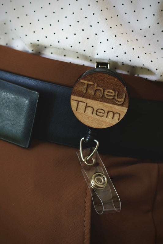 They Them Pronouns Badge Reel | 37