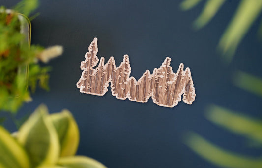 Trees Wooden Sticker | 3