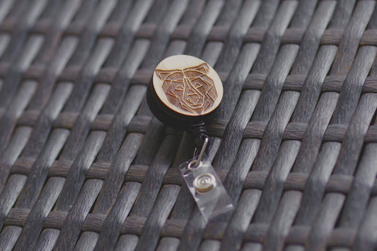 Geometric Bear Badge Reel | 41