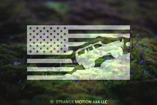 American Flag Vinyl Decal for Cherokee XJ | 39