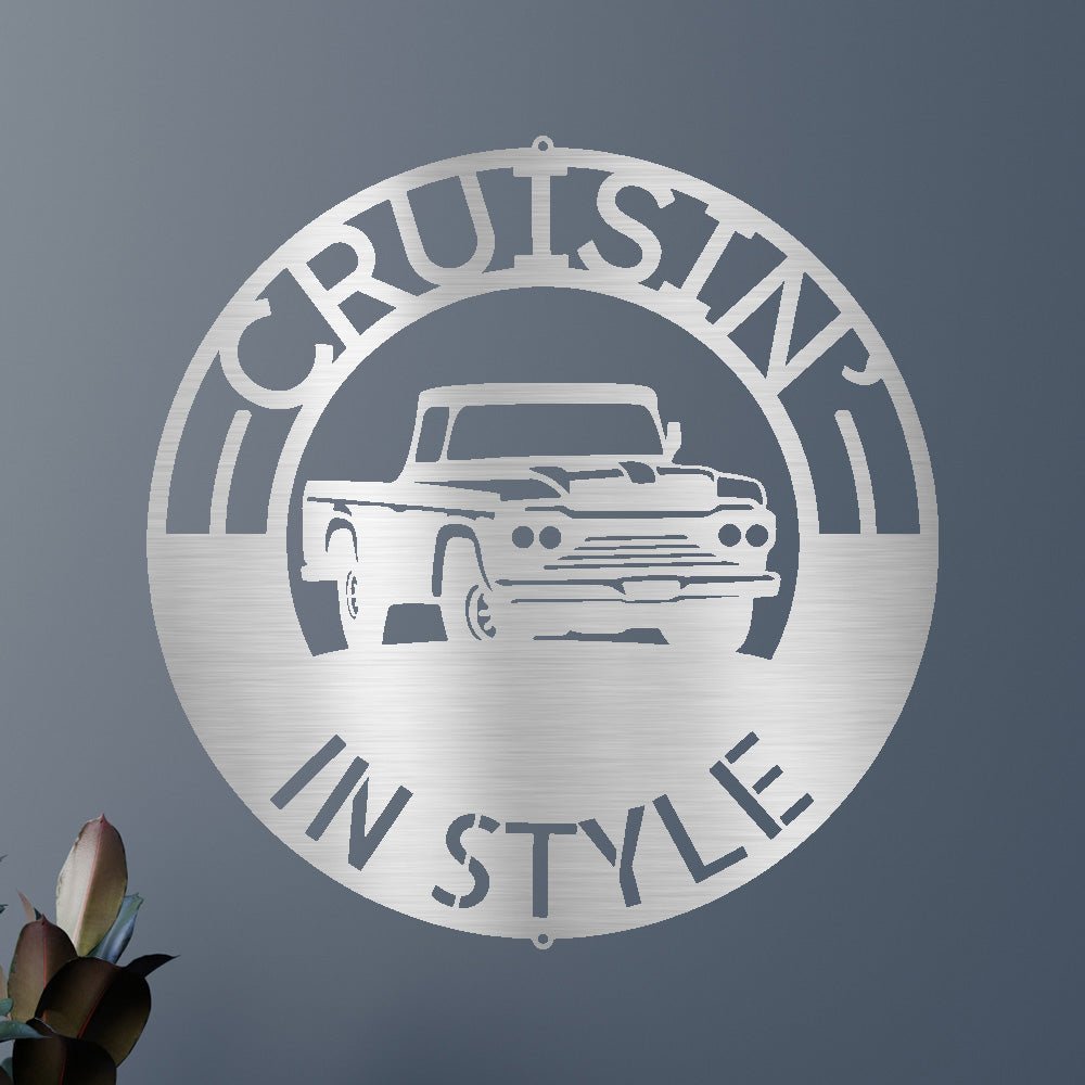 Classic Pickup Truck Personalized Gifts - Custom Metal Sign