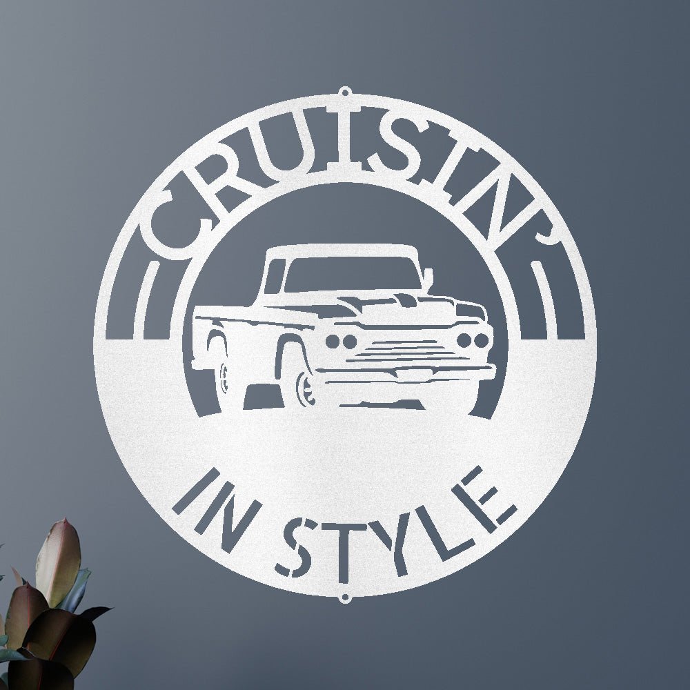 Classic Pickup Truck Personalized Gifts - Custom Metal Sign