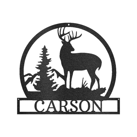 Outdoor Buck Personalized Gifts - Custom Metal Sign