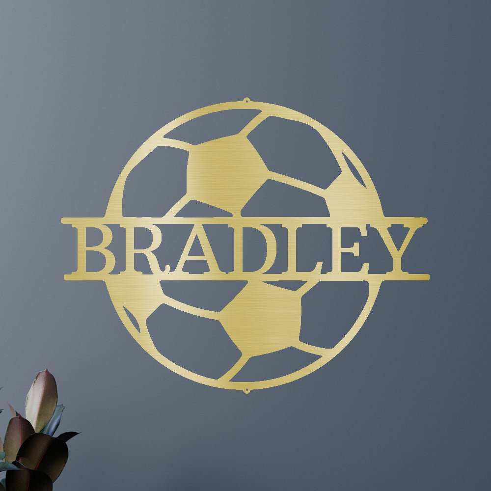 Soccer Personalized Gifts - Custom Metal Sign