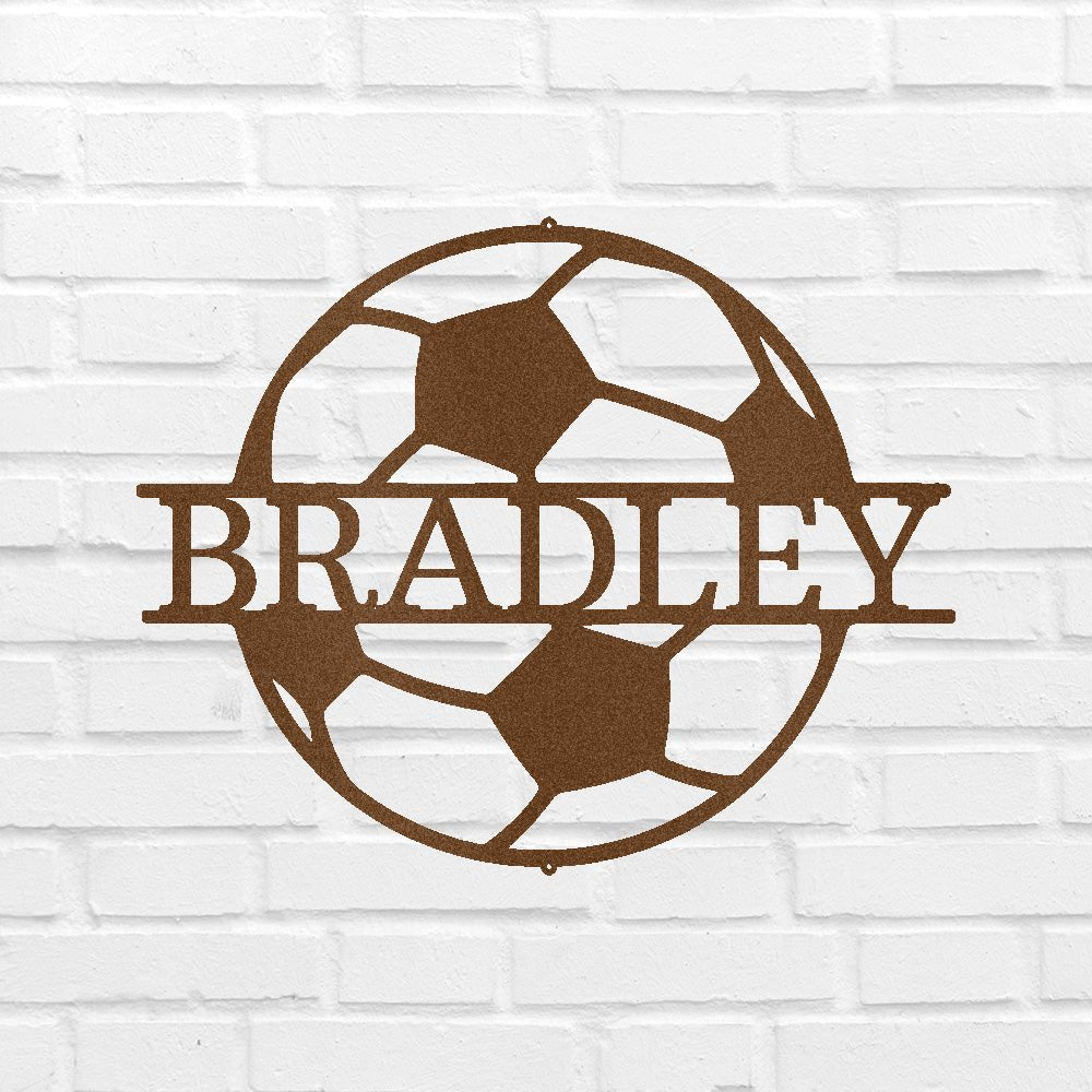 Soccer Personalized Gifts - Custom Metal Sign