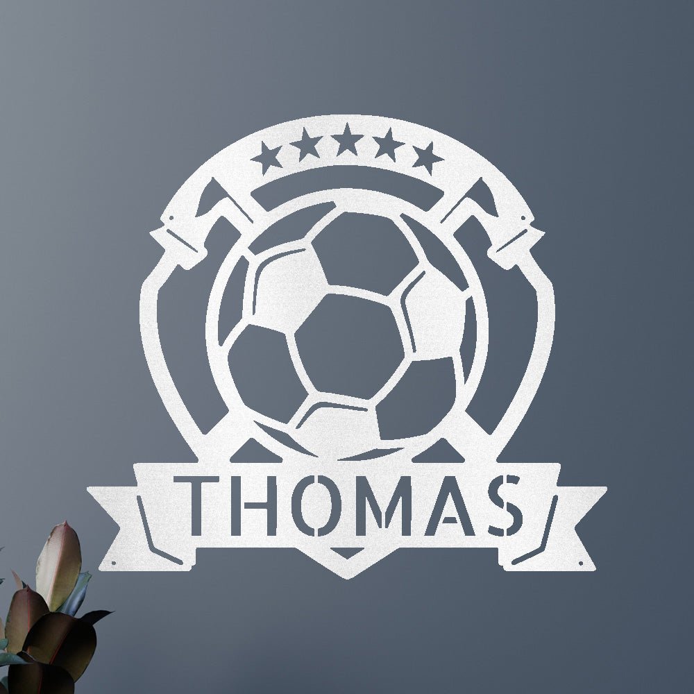Soccer Plaque Personalized Gifts - Custom Metal Sign