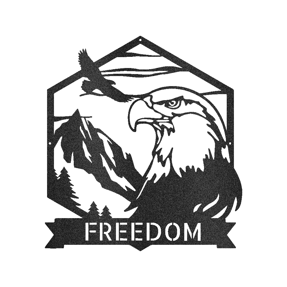 Bald Eagle Personalized Gifts - Custom Metal Sign