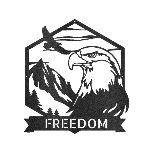 Bald Eagle Personalized Gifts - Custom Metal Sign