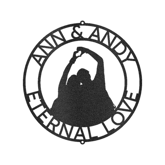 Couple Name Personalized Gifts - Custom Metal Sign, Anniversary/Wedding Gift