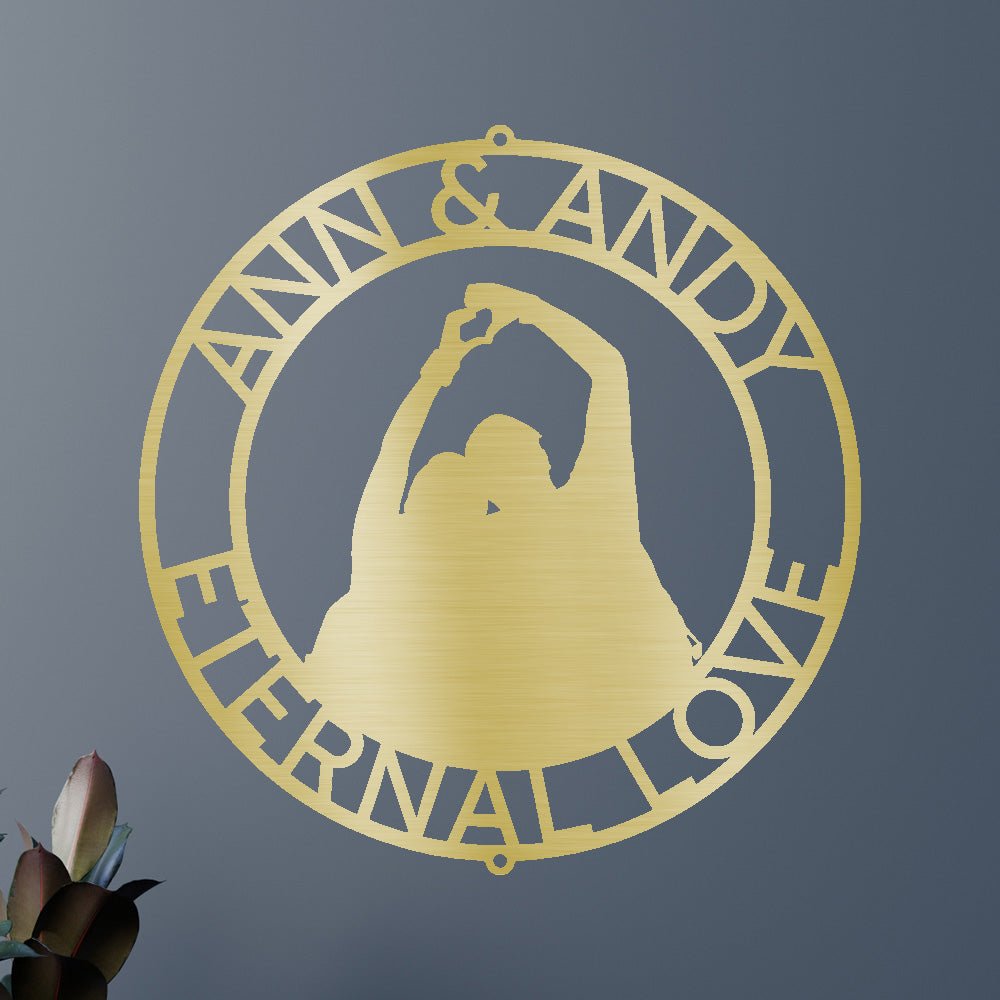 Couple Name Personalized Gifts - Custom Metal Sign, Anniversary/Wedding Gift