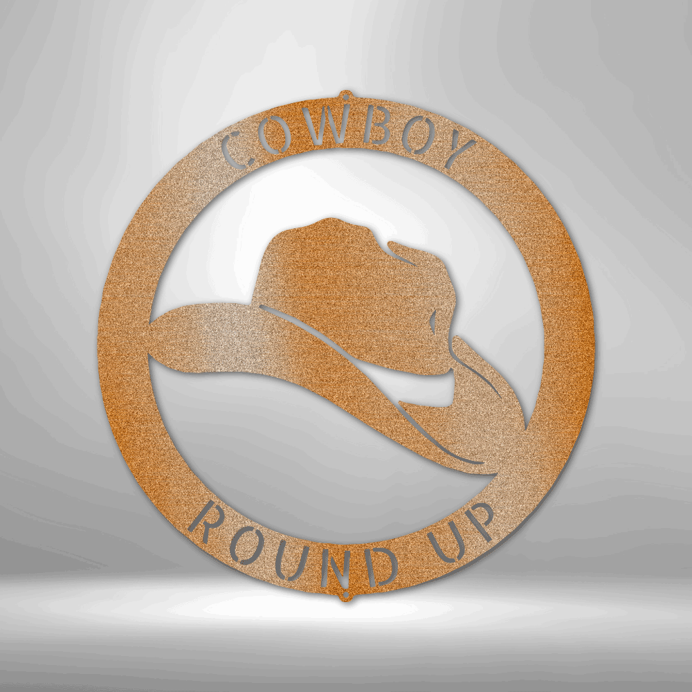 Cowboy Personalized Gifts - Custom Metal Sign