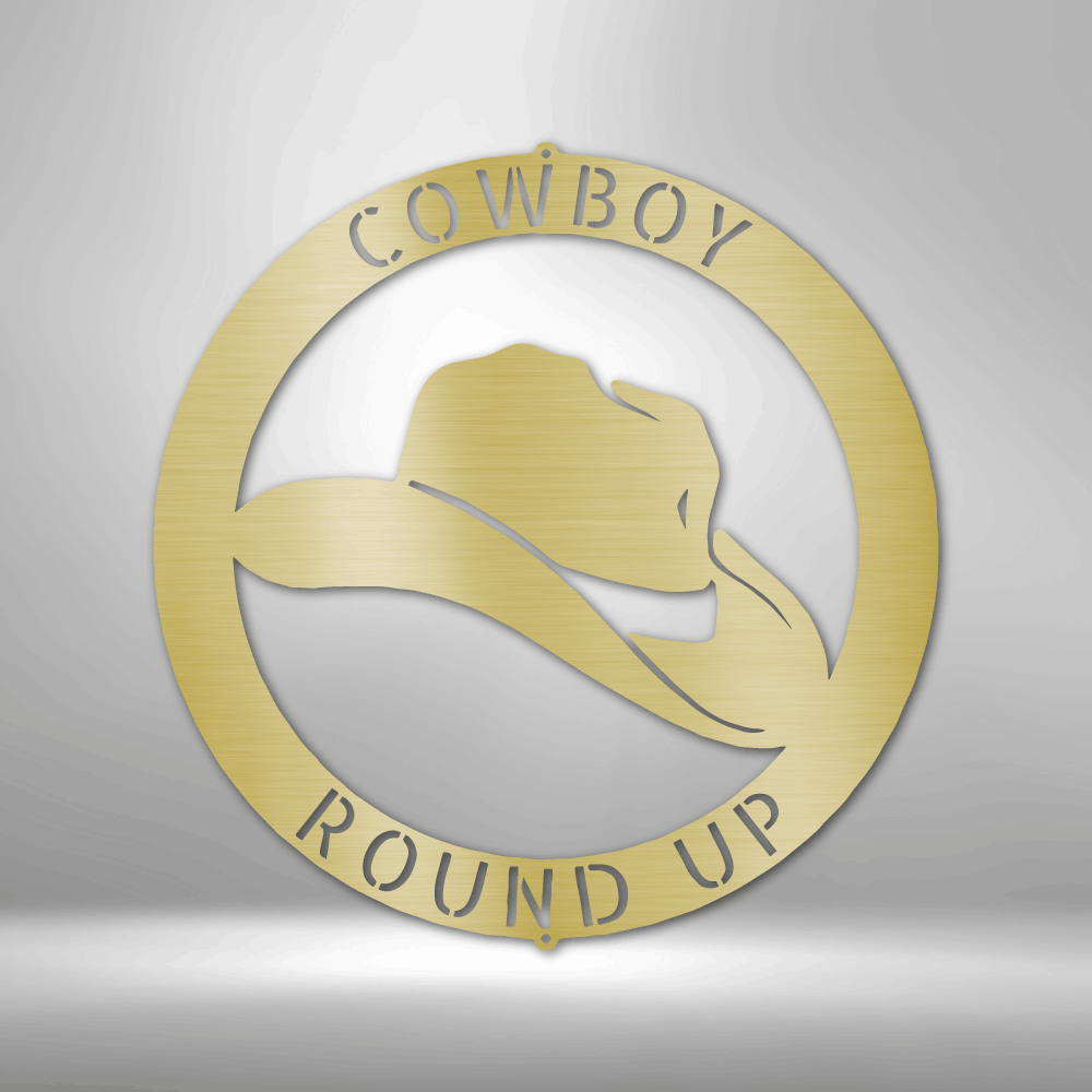 Cowboy Personalized Gifts - Custom Metal Sign