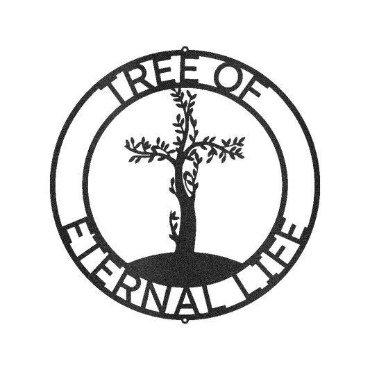 Cross Tree Personalized Gifts - Custom Metal Sign