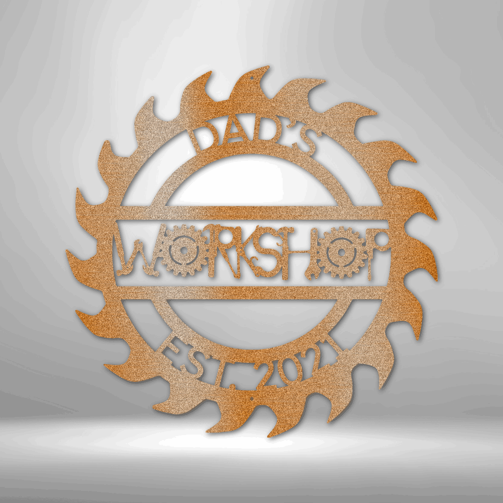 Dad Workshop Garage Personalized Gifts - Custom Metal Sign for Father's Day