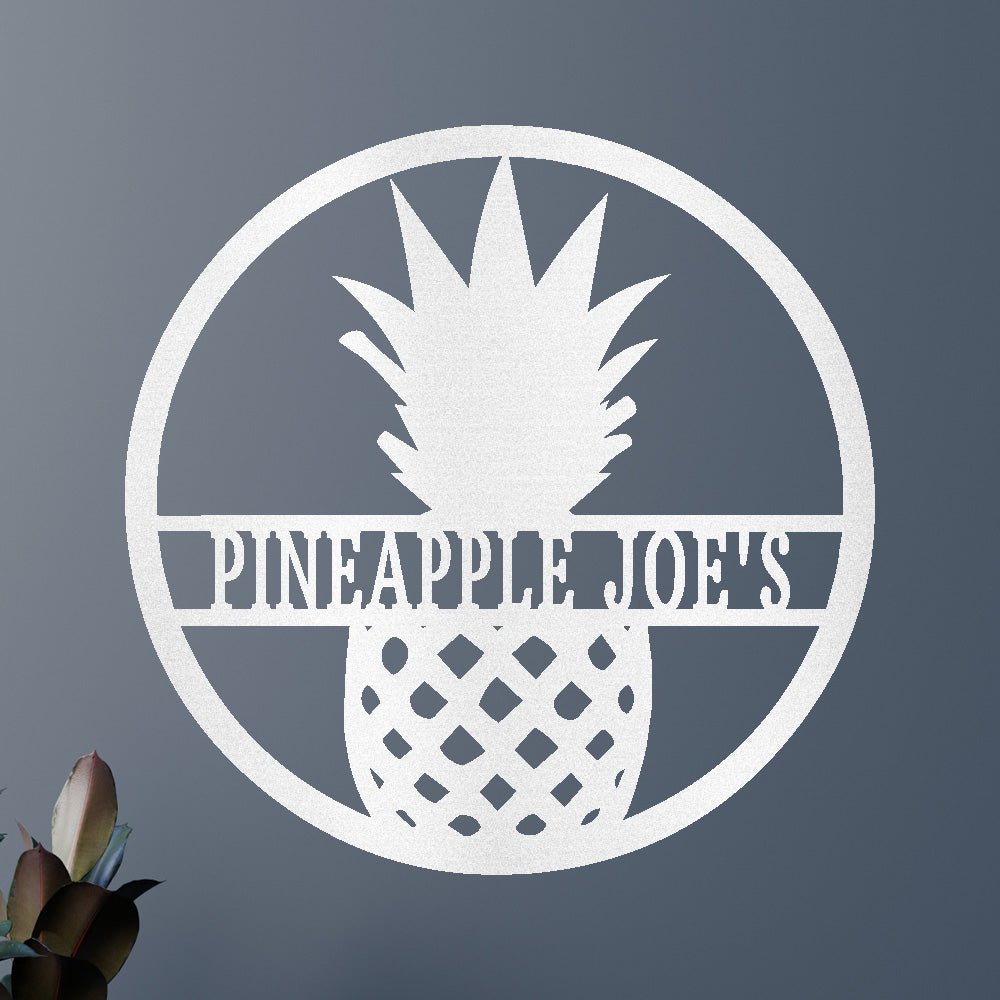 Pineapple Sign - Custom Metal Sign, Housewarming Gift
