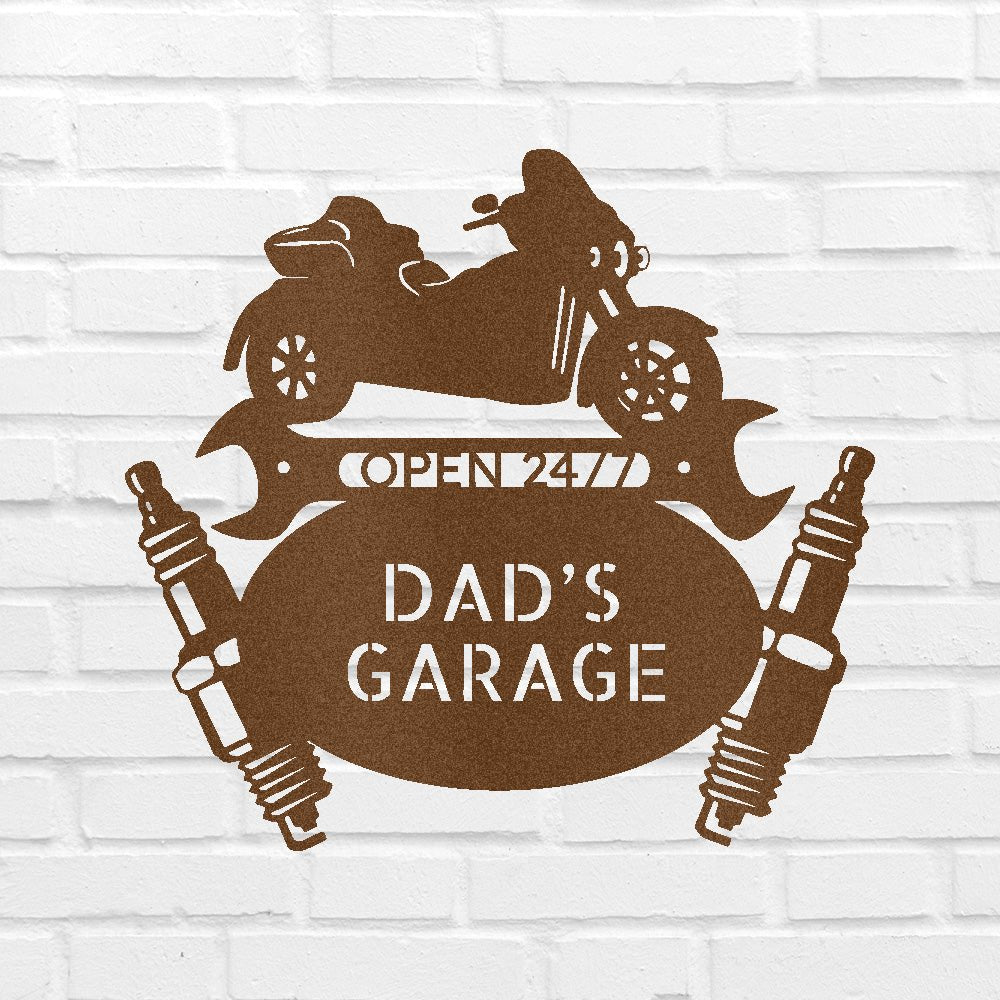 Trike Mechanic Garage Personalized Gifts - Custom Metal Sign