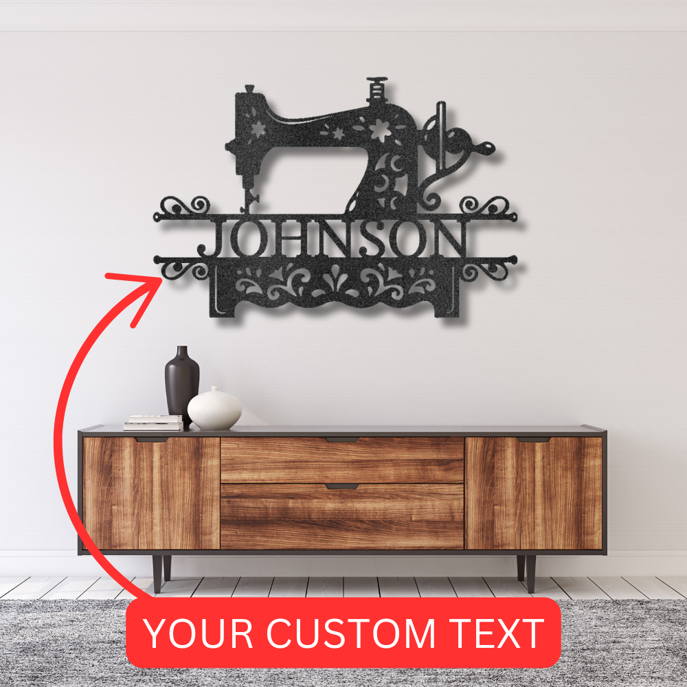 Sewing Sign - Custom Metal Sign, Christmas Gift - Quilting Room Decor